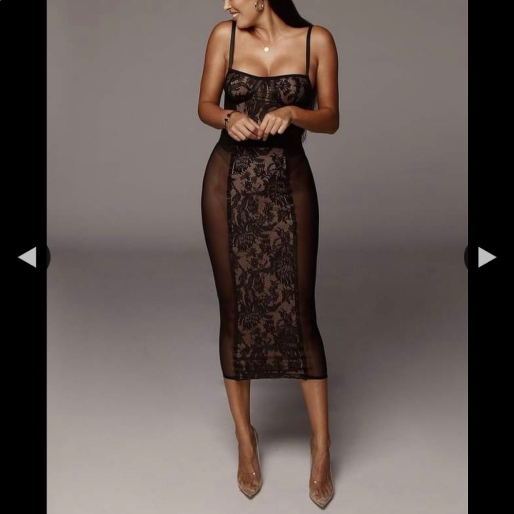 NWT Jluxlabel black lace dress
